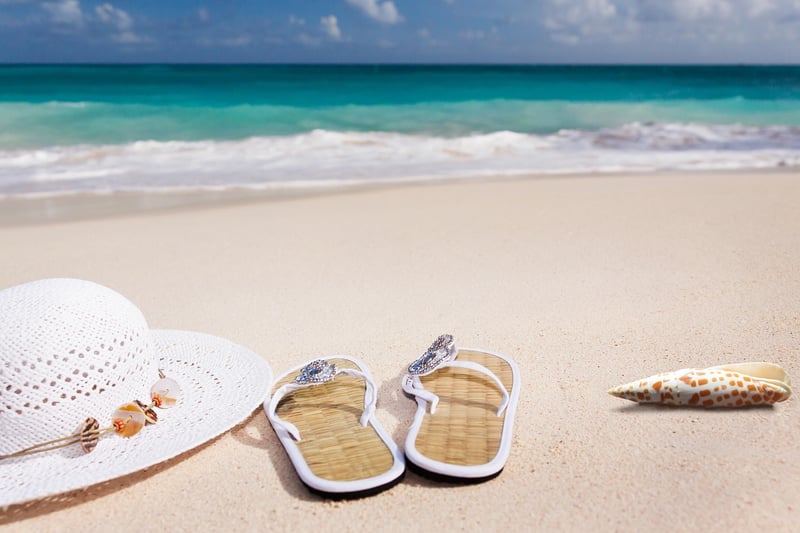 Tropical beach wedding